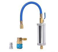 Cylindre de charge CA léger en alliage d'aluminium bleu léger (OF003+QC13L+ | Boîtier compact de 35 cm, rangement facile dans la boîte à outils, portable pour mécanicien mobile, finition bleue