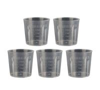 Cylindre de mesure de laboratoire transparent avec, 20 ml | Tasse de mélange en plastique, tasse à mesurer empilable pour laboratoire, béchers de récipient de liquide,