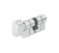 ABUS Cylindre à bouton KD6PSN Z30/K30 mm Bkn Nickelé