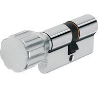 Cylindre de porte Abus KXP20SN Z60/K50 mm à Bouton coté 50, Nickelé, Set de 5 Pièces