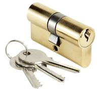 Cylindre de porte BRICARD 30x40 mm Barillet de serrure double entrée BRICARD 3 clés