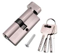 Cylindre de porte européen de 80 mm, avec serrure à pêne et 3 clés, pour portes en bois, PVC et composite