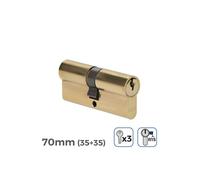 Cylindre de porte GENERIQUE - 70mm (35+35MM) - R15 - 3 clés incluses