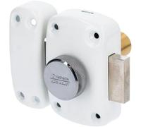 Cylindre de serrure CYCLOP, marque Knauf, couleur blanche, 5 broches, 3 clés