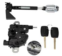 Cylindre de serrure de déverrouillage du capot, construction métallique, compatible avec la Ford Focus, adapté aux modèles C-MAX, fonctionnement fluide, 2 clés incluses