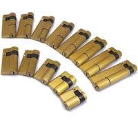 Cylindre de serrure de porte, 1 cylindre de serrure intelligent à empreinte digitale, matériau en cuivre, serrure de classe C, avec 3 clés, demi-cylindre de serrure unilatéral haute sécurité(85)