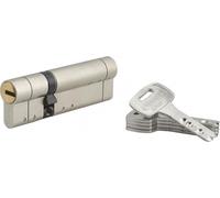 Cylindre de serrure double entrée Federal S, 32x65mm, nickel, anti-arrachement, anti-perçage, 5 clés - THIRARD