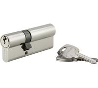 Cylindre de serrure double entrée STD UNIKEY (achetez-en plusieurs, ouvrez avec la même clé), 30x50mm, 3 clés, nickelé - THIRARD