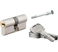 Cylindre de serrure double entrée Transit 2 pour serrure Trimax A2P*, 30x30mm, nickel, 4 clés - THIRARD