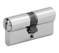 Cylindre de serrure double WILKA 1463 40/40 mm nickel mat laiton 3 clés double face