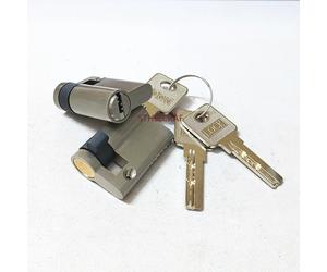 Cylindre de serrure universel à clé simple face 40/45/50mm, entièrement en cuivre, demi-section excentrique, pour porte vitrée, accessoire de quincaillerie 40mm