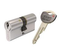 Cylindre de Sureté TK6 3 clés incopiables double brevet Nickelé 30X30 - AK6353030N