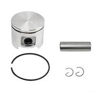 Cylindre de tronçonneuse de 48 mm et kit de montage compatible avec les modèles Hu61 pour réparation de moteur et mise à niveau de performance Pièce en métal moulé sous pression argenté (assemblage)