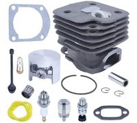 Cylindre de tronçonneuse pour kit de piston 52 mm pour 372XP 365 371 Big Bore Moteur Pièces de rechange avec joints d'étanchéité (D)