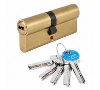 Cylindre double débrayable - profil européen varié 30x40 - laiton poli - T60 TESA Sécurité