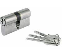 Cylindre double TE5 - 30 x 30 mm Panneton 13,2 pour serrures SMM - Laiton nickelé - TESA - 52003030N