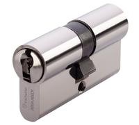 Cylindre double varié en laiton nickelé type HDI+ - avec 3 clés - 35X35mm VACHETTE