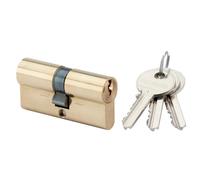 Cylindre européen 30x30 mm double entrée laiton poli RONIS