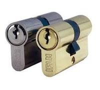 Cylindre européen nickelé varié 90mm Série C IFAM - 40+50 - Vis 5x40 - 14460 Nickelé G