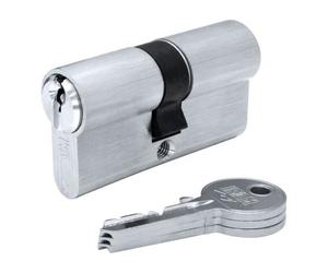 Cylindre f5s3030n nickel 60mm (30+30mm) came longue 15mm. avec 3 clés serrette. ifam