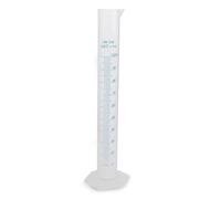 Cylindre gradué en plastique de 100Ml, outil de mesure scientifique Transparent avec bec verseur, bécher en plastique Transparent