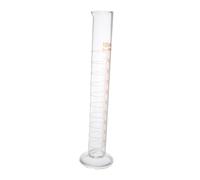 Cylindre Gradué Tube Étroit en Verre 100ml, pour Laboratoire | Graduations Précises, Forme Droite, Surface Transparente, Usage en Chimie, Réutilisable et Résistante