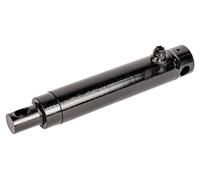Cylindre hydraulique simple effet avec supports de fixation