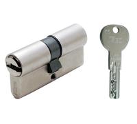 CYLINDRE ISEO DOUBLE PROFIL R6 PLUS AVEC CLE PLATE A 6 PINS 40-60 MM 82R60 9C5