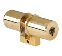 Cylindre monobloc 954 longueur 40x40mm en laiton double entrée - POLLUX - 954144 Noir G