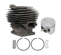 Cylindre Piston Jeu 52mm MS461 Tronçonneuse, pour Cylindre Nikasil avec Boulon de Piston Anneaux et Ressorts, Remplacement pour 1128 020 1250 11280201250 pour Tronçonneuse Kit d'accessoires
