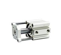Cylindre Pneumatique Cylindre d'air Cqmb Bore 20 mm Guide de tige pneumatique compacte à double action jeu compact 5/10/15/20/25/30/35/40/45/50mm(Stroke 30mm,CDQMB20)