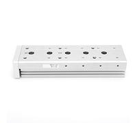 Cylindre Pneumatique Double Effet MXS16, Guide Rail Haute Précision, Alésage 16×2mm - Sortie de Puissance Renforcée, Guidage à Colonne Liquide, Montage Multiposition (MXS16-75)