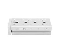 Cylindre Pneumatique Double Effet MXS16, Guide Rail Haute Précision, Alésage 16×2mm - Sortie de Puissance Renforcée, Guidage à Colonne Liquide, Montage Multiposition (MXS16-50)