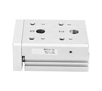 Cylindre Pneumatique Double Effet MXS16, Guide Rail Haute Précision, Alésage 16×2mm - Sortie de Puissance Renforcée, Guidage à Colonne Liquide, Montage Multiposition (MXS16-30)