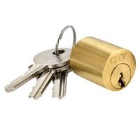 Cylindre pour verrou laiton poli 80mm - ISEO - 56310801.5