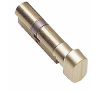 Cylindre simple de sûreté à bouton en laiton nickelé B30 x 10 mm - Série TE-5 TESA Sécurité