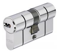Abus Cylindre double entrée D6PSN 35/60 mm Bkn, Nickelé 83065 Laiton Nickelé