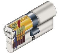 Cylindre varié débrayable nickelé - ec-s 35x55 ABUS