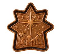 Cymwer Religious Mini Pie Molds 3D Faith Christmas Hand Pie Cutter (H) | Pastry Pocket Baking Set for Fondant Dough Holiday Dessert Tables Church Parties (H)