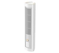 Cymwer Ventilateur de tour portable, ventilateur de refroidissement silencieux à 3 vitesses avec USB rechargeable, 1200mAh Mini Climatiseur vertical, refroidisseur d'air de sol sans lambe