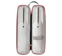 Cymwer Wine Bottle Storage Carry Case Hard Shell for 750ml Single Bottle | Coque rigide absorbante, doublure peluche, sangle élastique sécurisée, fermeture éclair lisse, dragonne, pochette cadeau