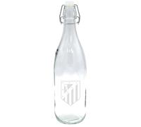 CYP BRAND - Atlético de Madrid, Gourde en verre, 1 L, Transparente, Blason Atlético de Madrid, Produit officiel