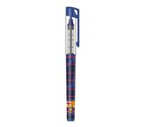 CYP BRAND FC Barcelona Stylo roller avec encre liquide avec couvercle rouge et bleu