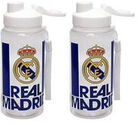 CYP BRAND Real Madrid Gourde d'eau avec bec verseur de sécurité Multicolore Translucide Capacité 500 ml (Lot de 2)