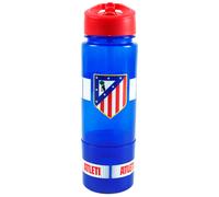 CYP BRANDS Cantimplora avec compartiment à snacks 450ml - Atletico de Madrid - Boisson et collation, bouteille plastique, large goulot, poignée