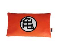CYP BRANDS Dragon Ball Coussin Design Goku en Peluche Dimensions 36 x 6,8 x 20 cm, Couleur Rouge et Noir, Produit Officiel