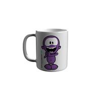 CyP Brands-Me Humanity Tasses de petit-déjeuner, ustensiles de cuisine, tasses amusantes, personnage enthousiasmé, couleur blanche, produit officiel