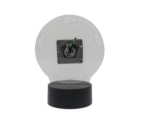 CyP Brands-Real Madrid Montre réveil en méthacrylate avec lumière LED Produit officiel