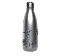 CYP BRANDS Snoopy Bouteille d'eau en acier, bidon, gourde, fermeture hermétique, couleur blanche, produit officiel