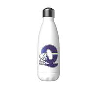CYP BRANDS Snoopy Bouteille d'eau en acier inoxydable avec fermeture hermétique Lettre Q multicolore Blanc 550 ml